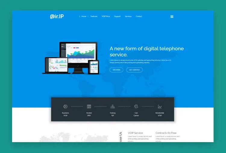 Airip - Voip Business HTML Template