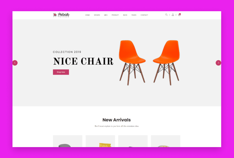 Asbab – Furniture eCommerce HTML5 Template