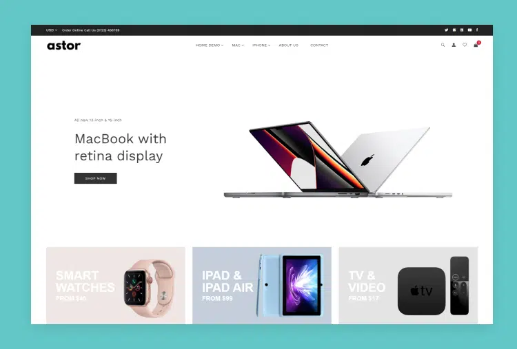 Astor - Electronics Store Shopify 2.0 Theme