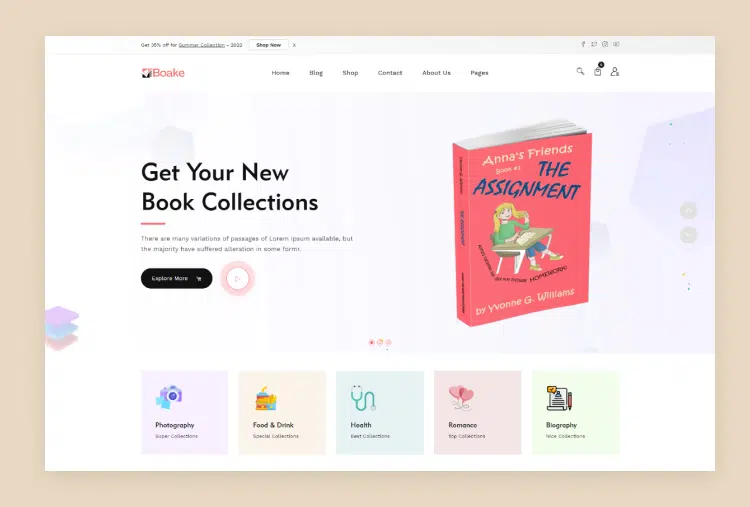 Baoke – Book Store Shopify Theme