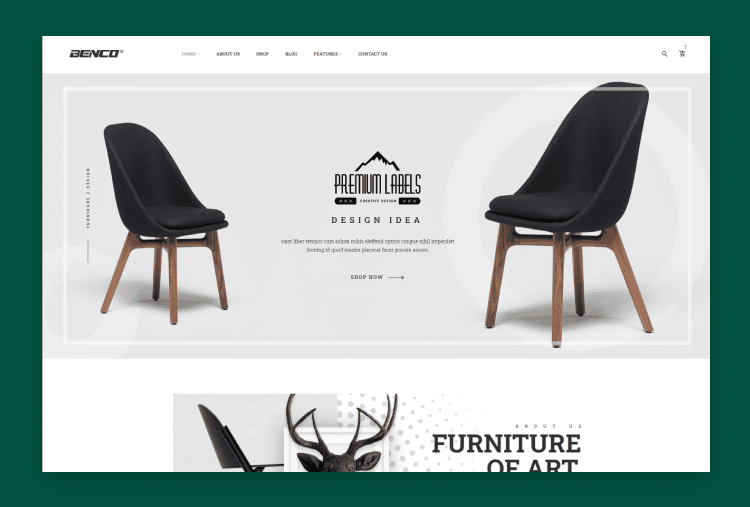 Benco – Furniture Bootstrap 4 HTML Template