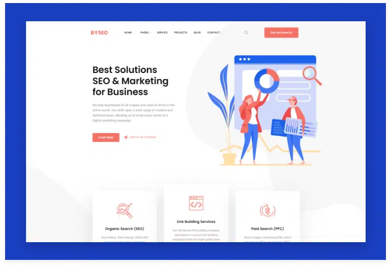BoSEO - Digital Marketing Agency Gatsby Theme