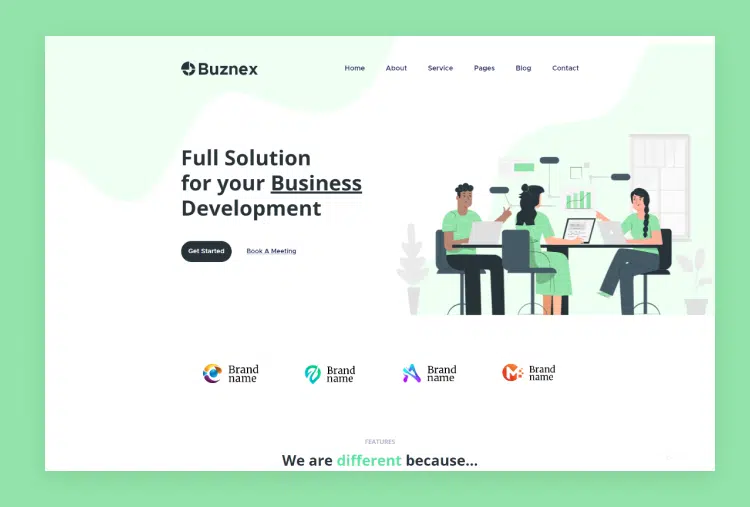 Buznex – Business React JS Template