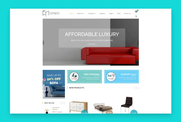 Cendo – Responsive HTML Furniture Template