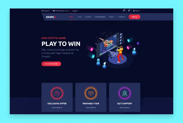 Dooplo - Gaming Website HTML Template