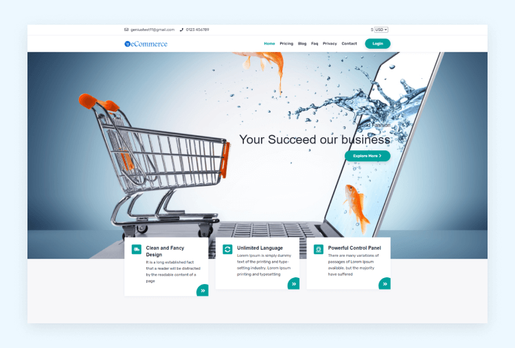 eCommerce DON - Multitenancy Multi vendor and Single vendor Online Store 