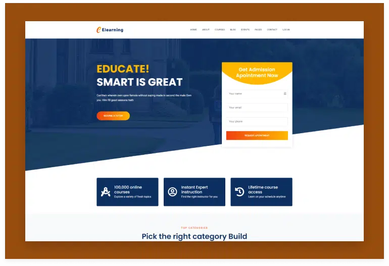 Elearning - Multipurpose React Education Template