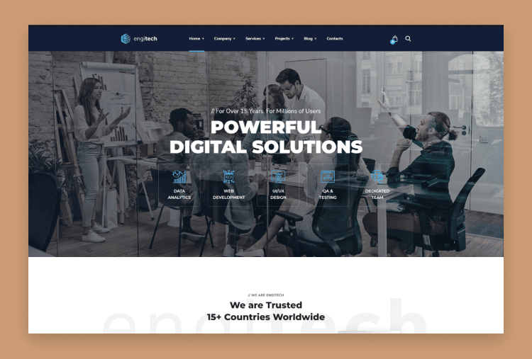 Engitech - IT Solutions & Services HTML5 Template