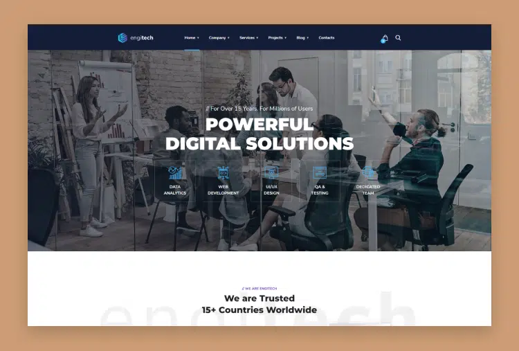 Engitech - IT Solutions & Services HTML5 Template