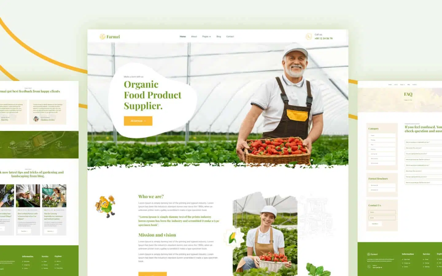Farmzi - Agriculture Webflow template