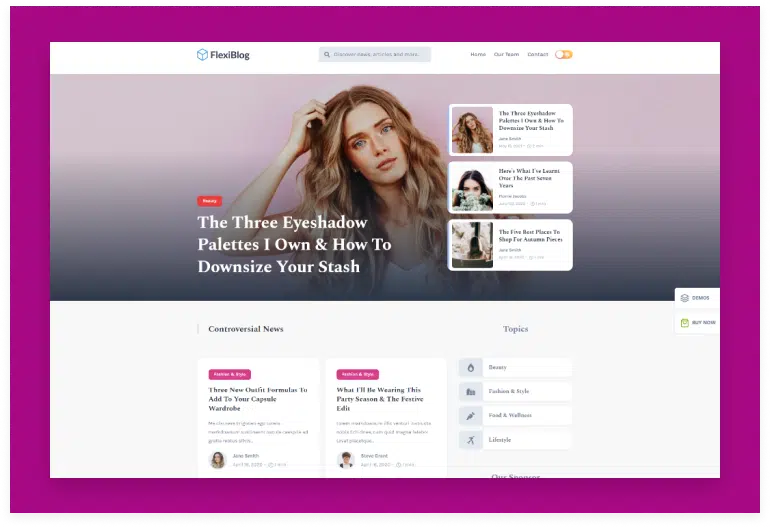 FlexiBlog - React Gatsby Multipurpose Blog Theme