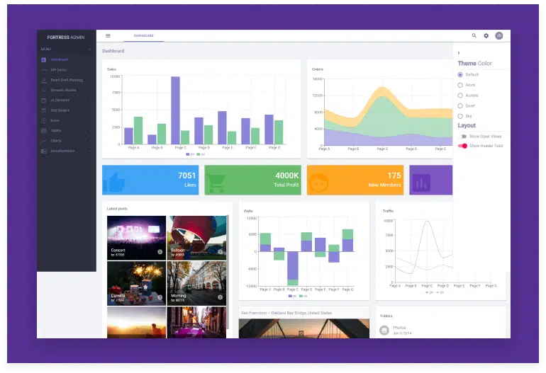 Fortress - React Admin Template