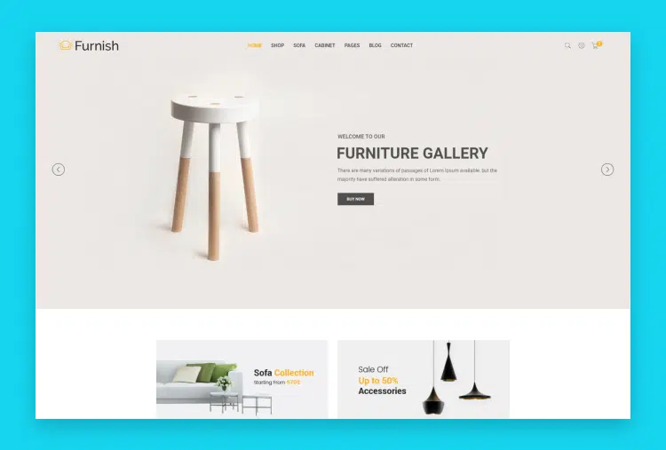 Furnish – Minimalist Furniture Template