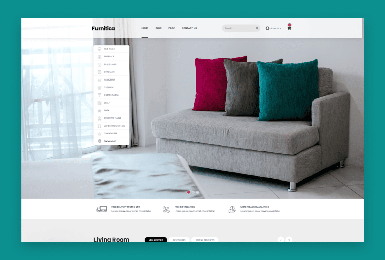 Furnitica – Minimalist Furniture HTML Template