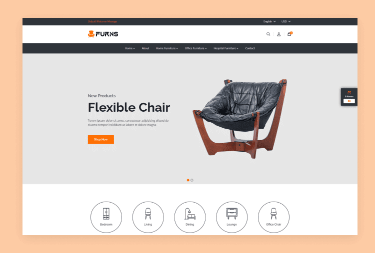 Furns - React eCommerce Template for Furniture Shop Website