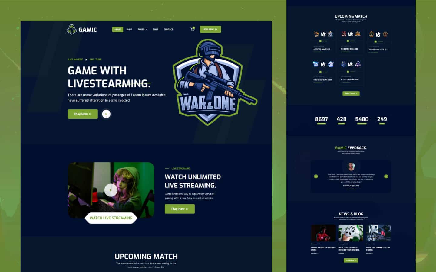 Gamic – Game Webflow template
