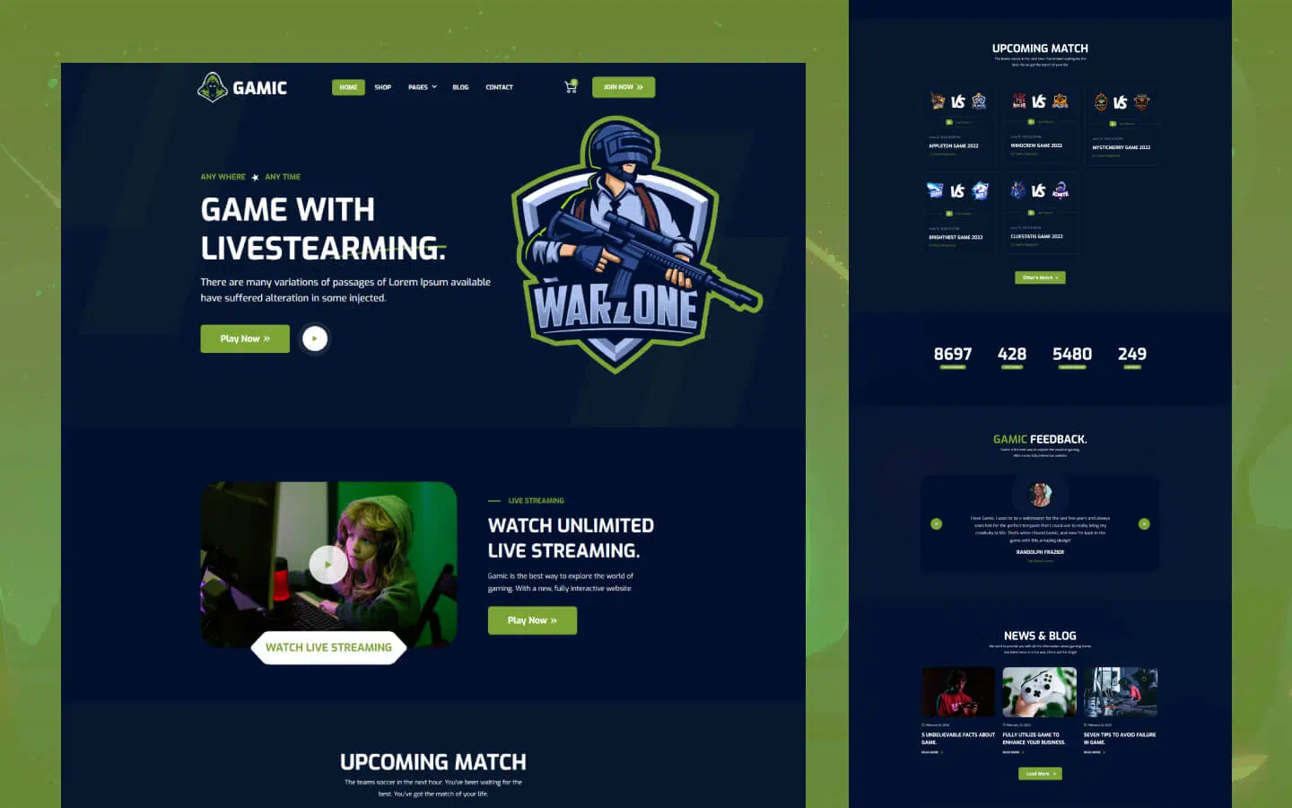 Gamic – Game Webflow template