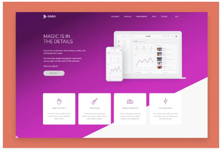 Gogo - React Admin Template