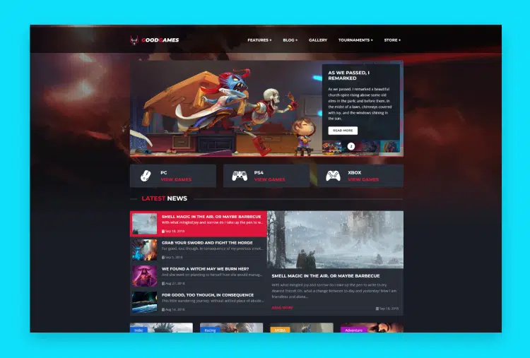 Good Games - eSports & Magazine Gaming Template