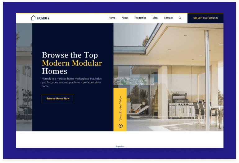 Homofy - Bootstrap 5 Real Estate Website Template