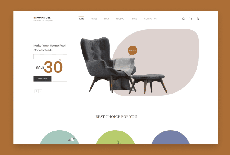 Hutche - Furniture ECommerce Bootstrap 5 Template
