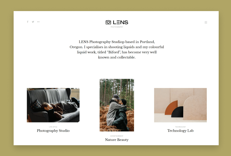 Lens - Photography Bootstrap 5 Template