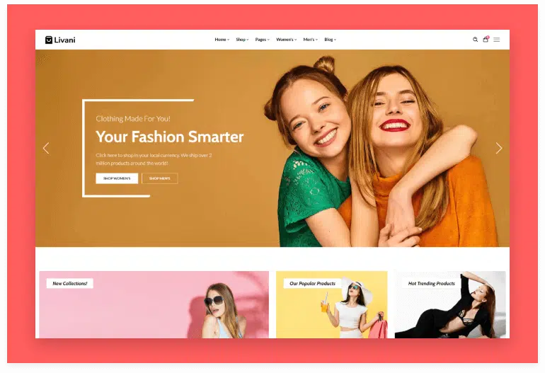 React Next eCommerce Store - Livani