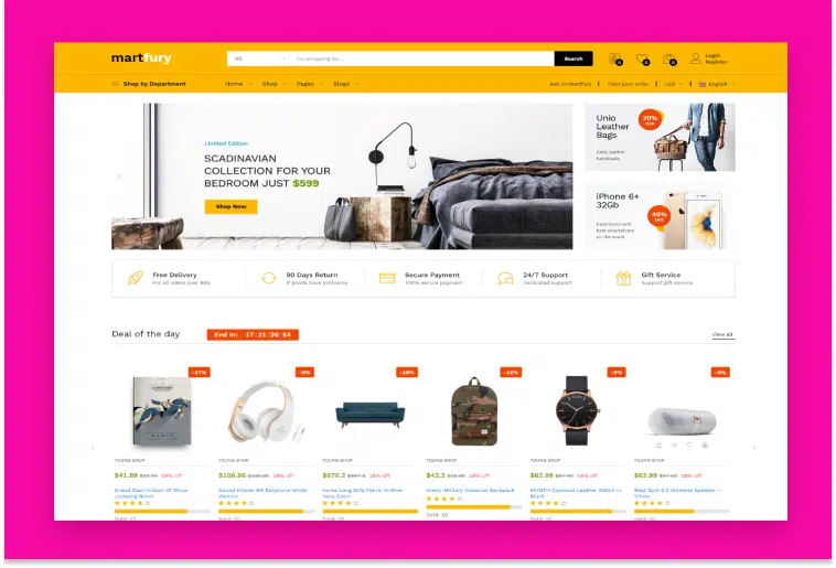 Martfury - Multipurpose Marketplace React Ecommerce Template