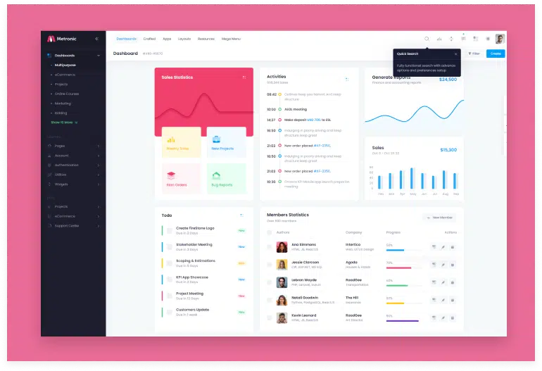 Metronic - Bootstrap 4/5 HTML, VueJS, React, Angular & Laravel Admin Dashboard Theme
