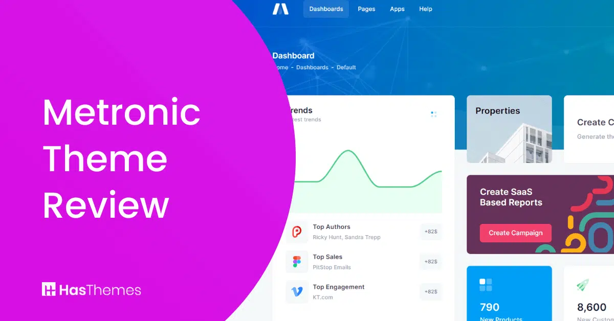 Metronic Theme Review