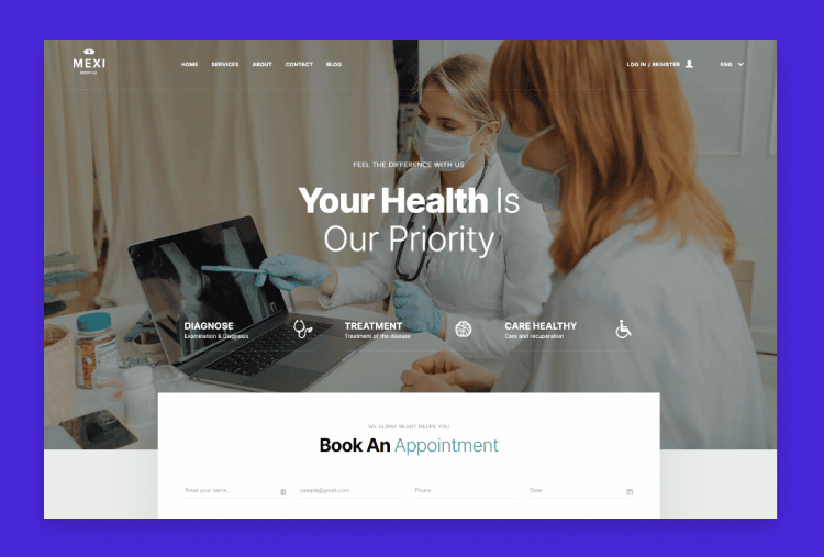 Mexi - Health & Medical Bootstrap 5 Template