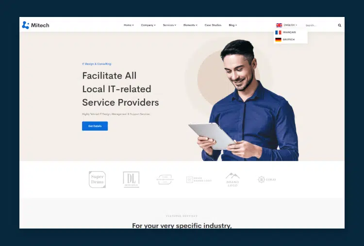 Mitech - React Gatsby Technology & Blog Template