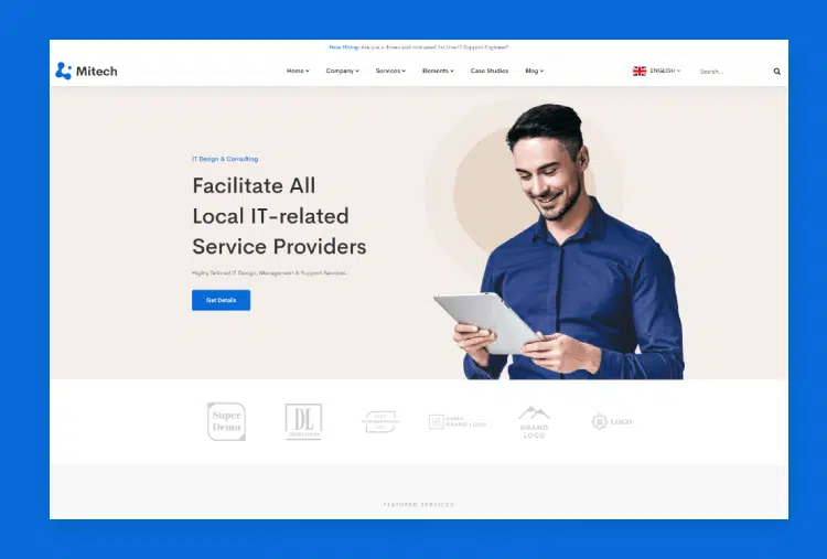 Mitech - React Gatsby Technology & Blog Template
