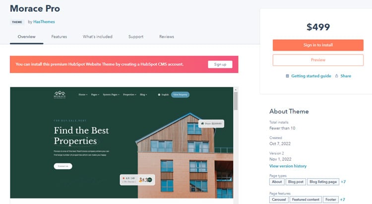 Morace Pro - Real Estate Theme for HubSpot