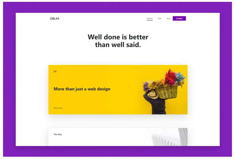 Oblas - React App Portfolio