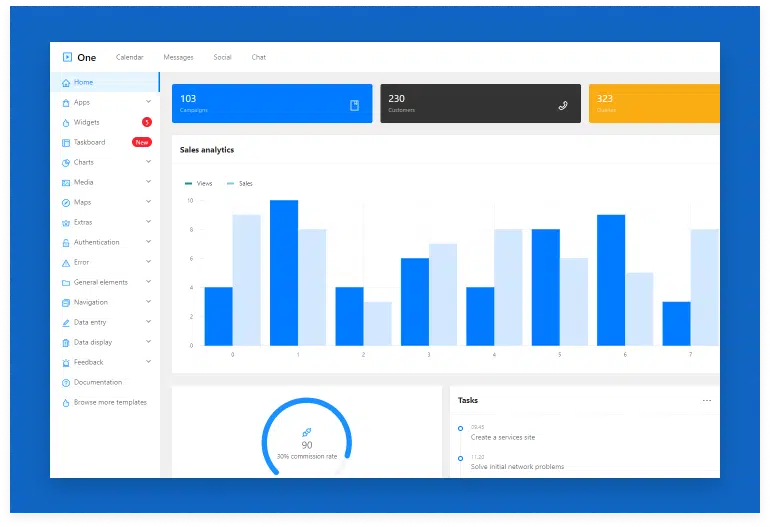 One - React Next.js & Ant Design Admin Template
