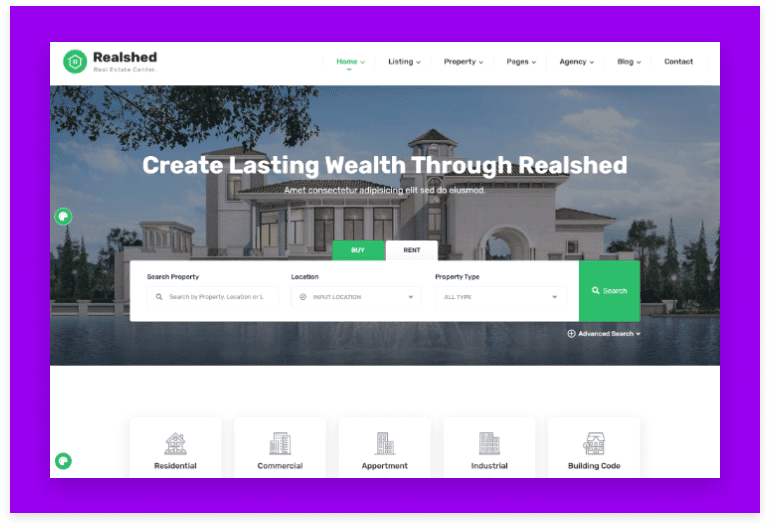 Realshed - Real Estate HTML Template