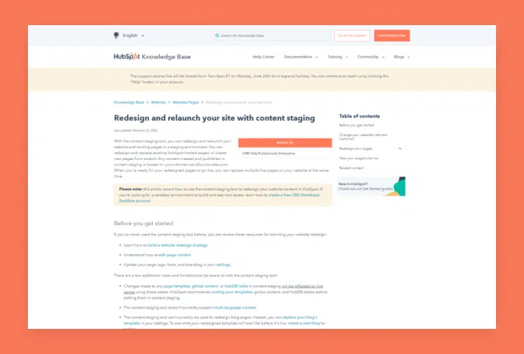 Content Staging