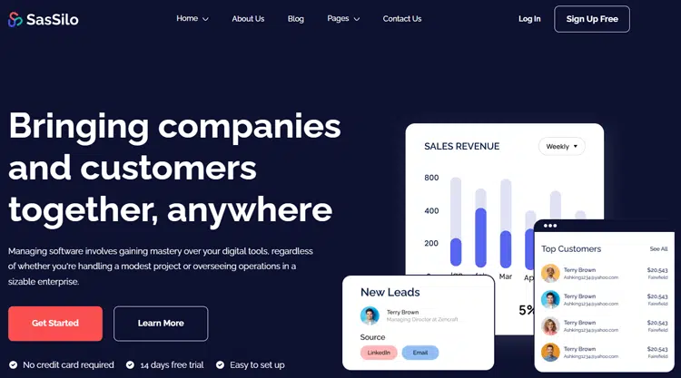 SaaSilo - SaaS Website Template