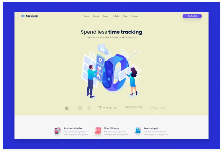 Saasland - MultiPurpose React Template For Startup Business