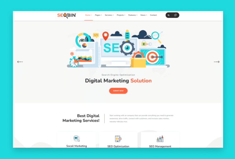 SeoBin | Digital Marketing Agency and SEO HTML Template