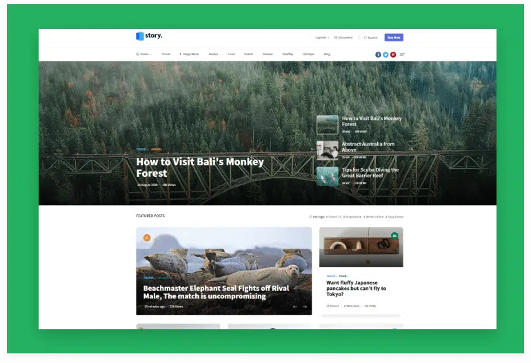 Stories - Personal Blog React NextJS Template