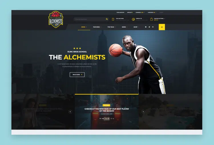 Alchemists - Sports, eSports & Gaming Club and News HTML Template