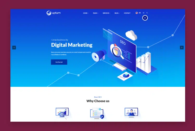 Upturn - SEO And Digital Marketing Agency Html Template