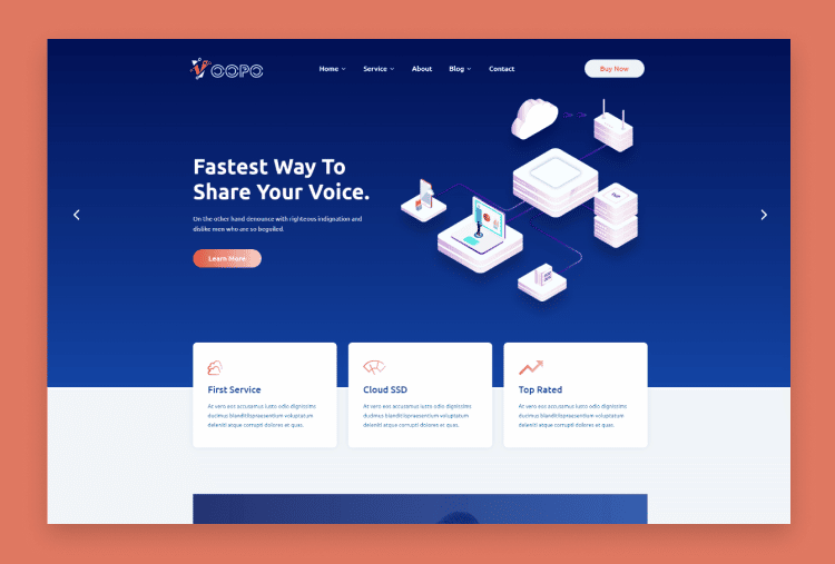 Voopo - React JS VOIP Service Template