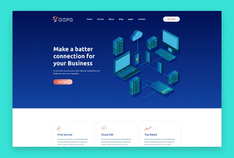 Voopo - VOIP, Telecom And Cloud Services HTML Template