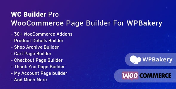 WC Builder - WooCoomerce page builder for WP Bakery