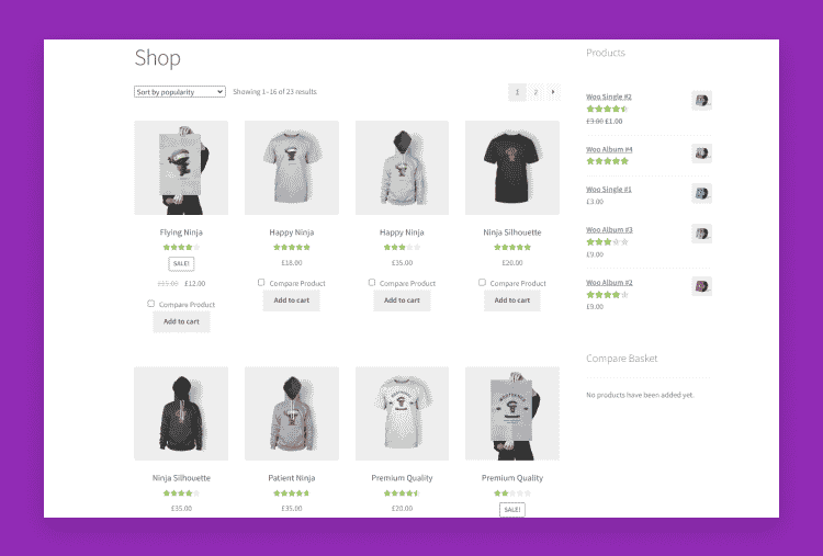 Compare Products with WooCommerce By Bolderelements