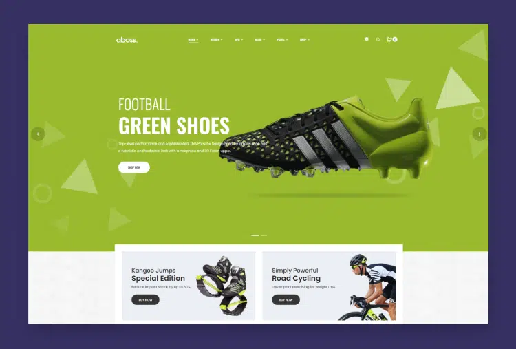 Aboss – Fitness Equipment Store HTML Template