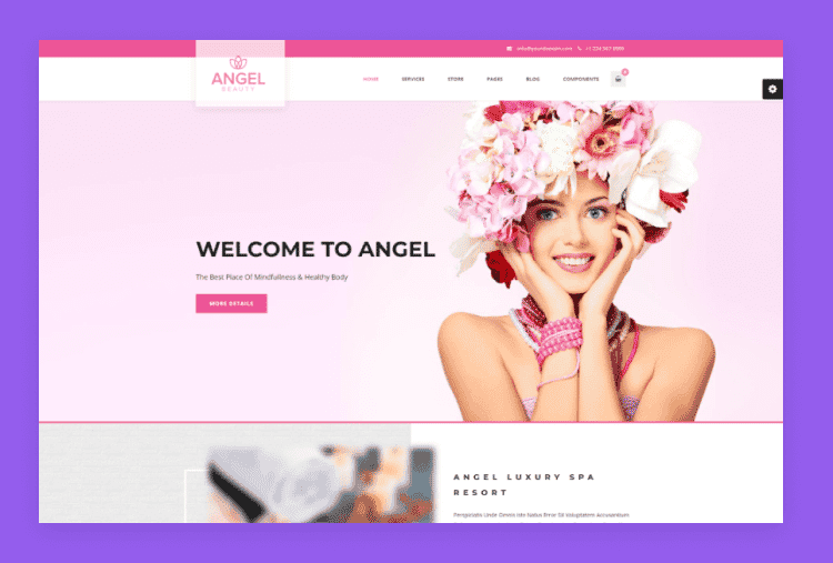 Angel- Beauty Spa & Massage Salon Theme